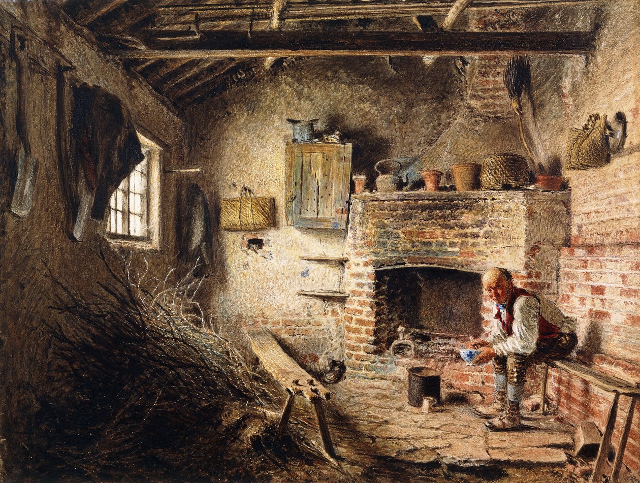 O café da manhã dos lenhadores, c.1832-1834 de William Henry Hunt