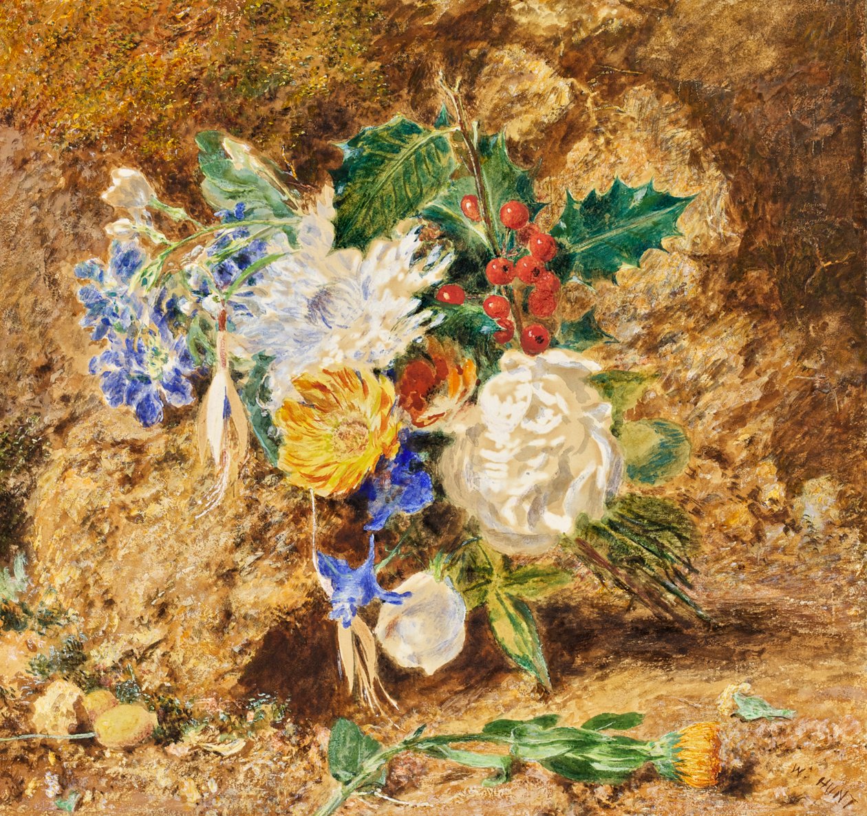 Flores de inverno, c.1850 de William Henry Hunt