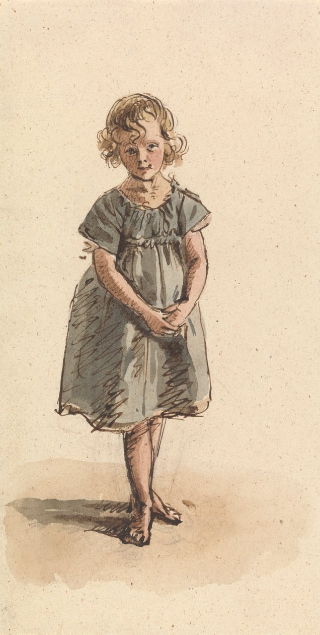 Menina descalça de pé descalço de William Henry Hunt