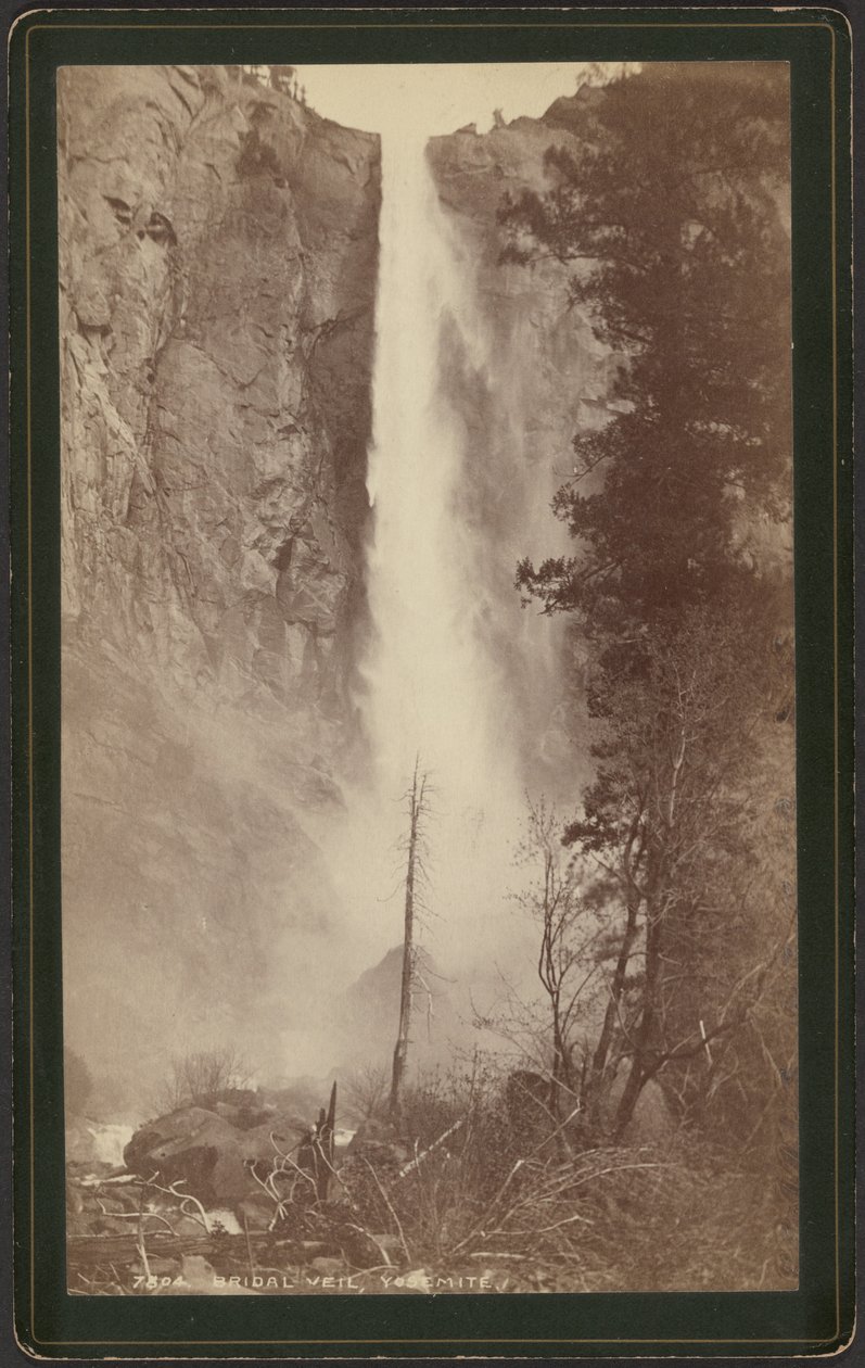 Bridal Veil, Yosemite de William Henry Jackson