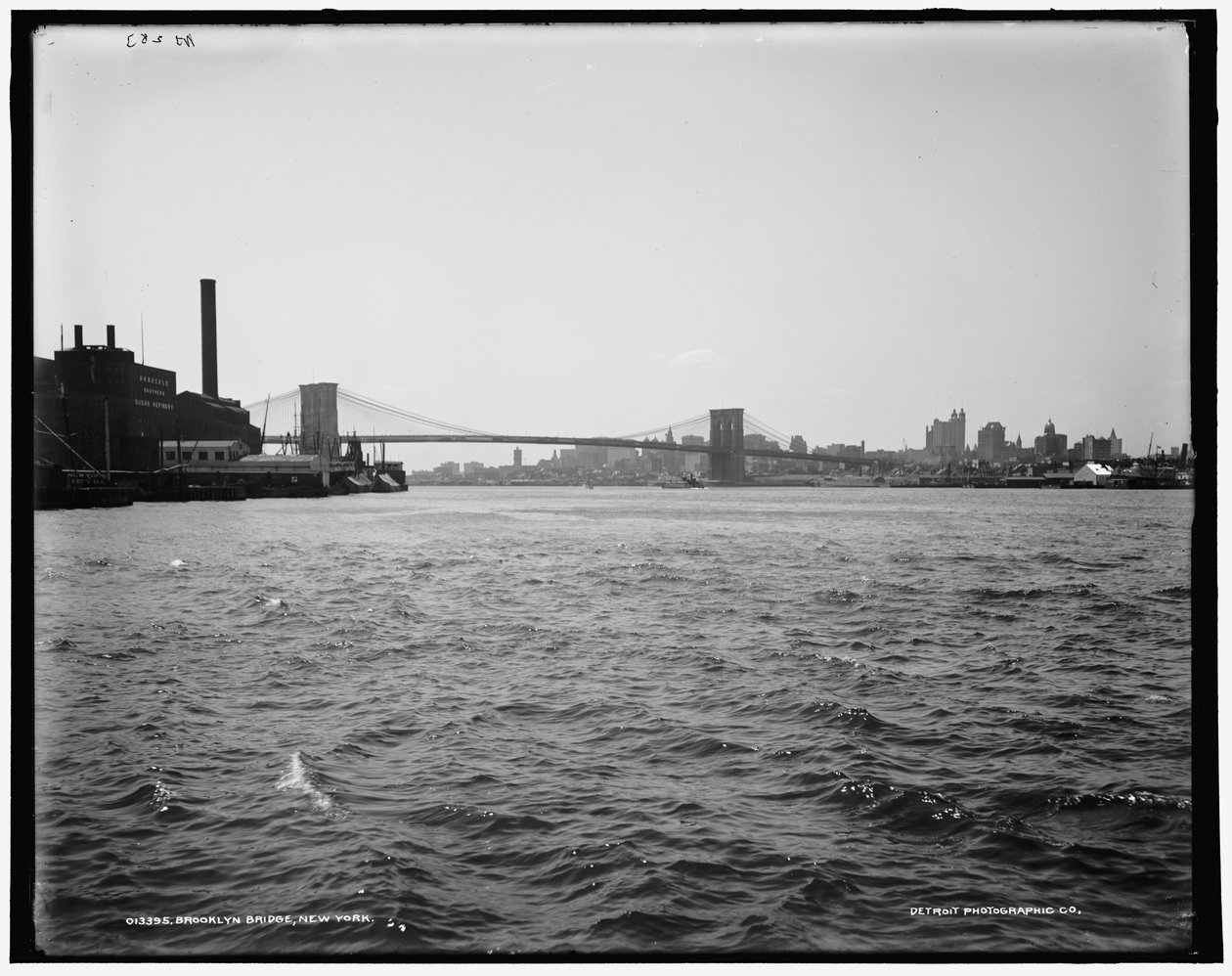 Ponte do Brooklyn, Nova Iorque, c.1900 de William Henry Jackson