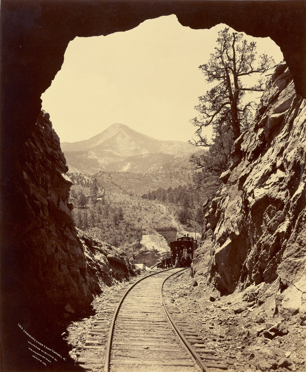 Cone de Cameron do "Túnel 4", Caminho de ferro do Colorado Midland de William Henry Jackson