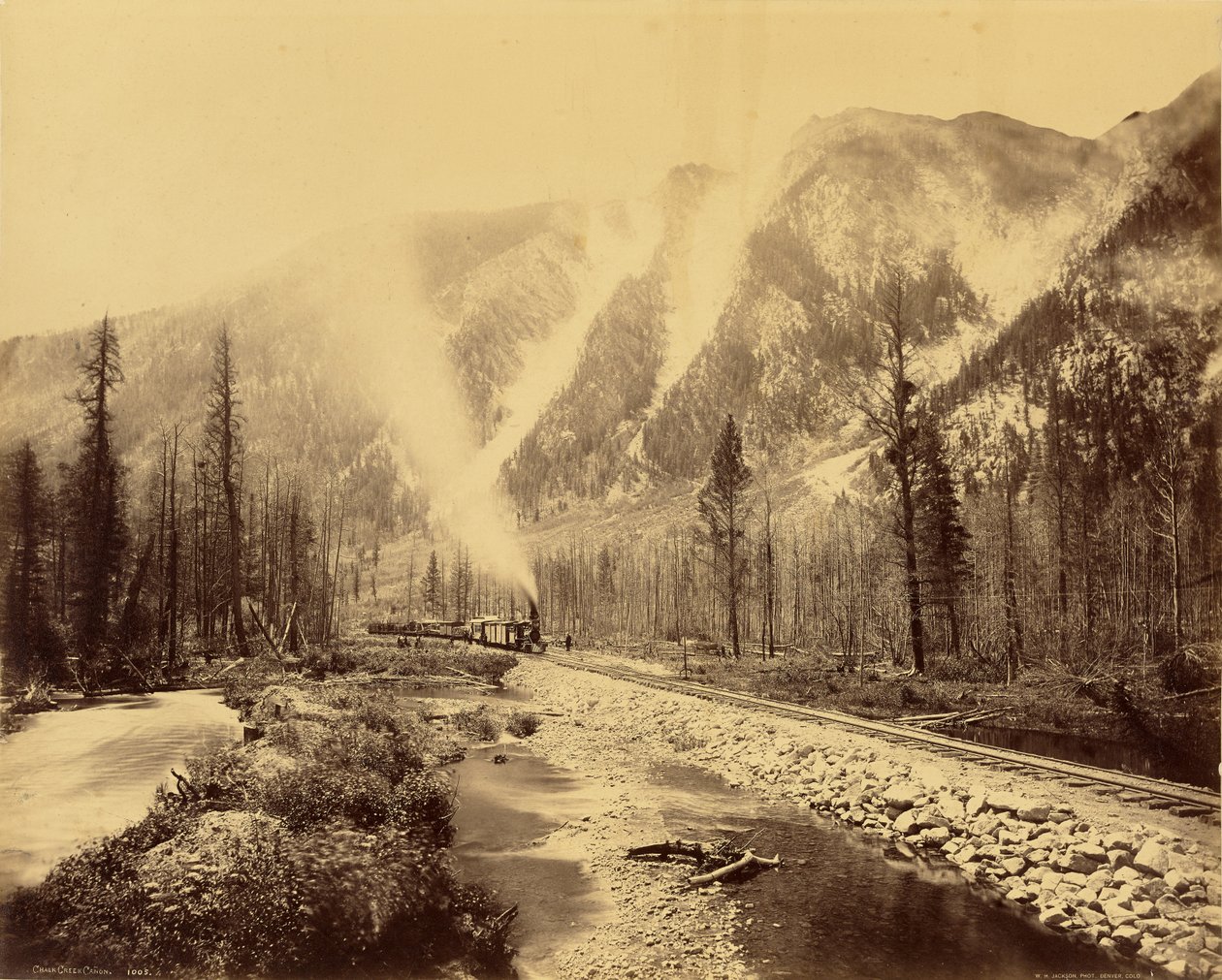 Cânion de Chalk Creek de William Henry Jackson