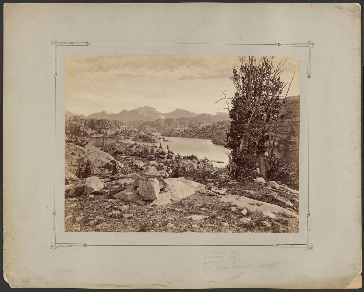 [Pico de Fremont, Montanhas Wind River, Wyoming] de William Henry Jackson