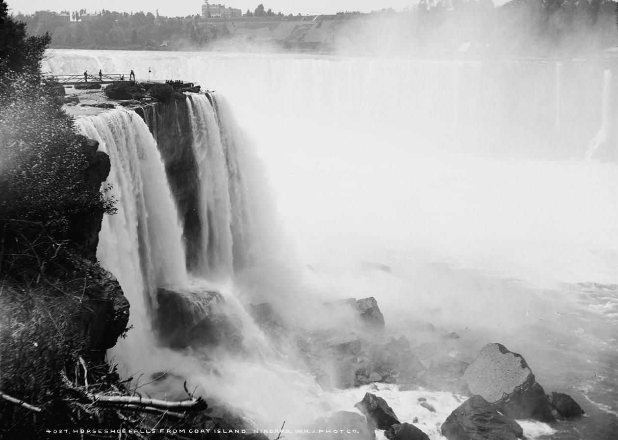 Horseshoe Falls de Goat Island, Niagara, c.1880-97 de William Henry Jackson