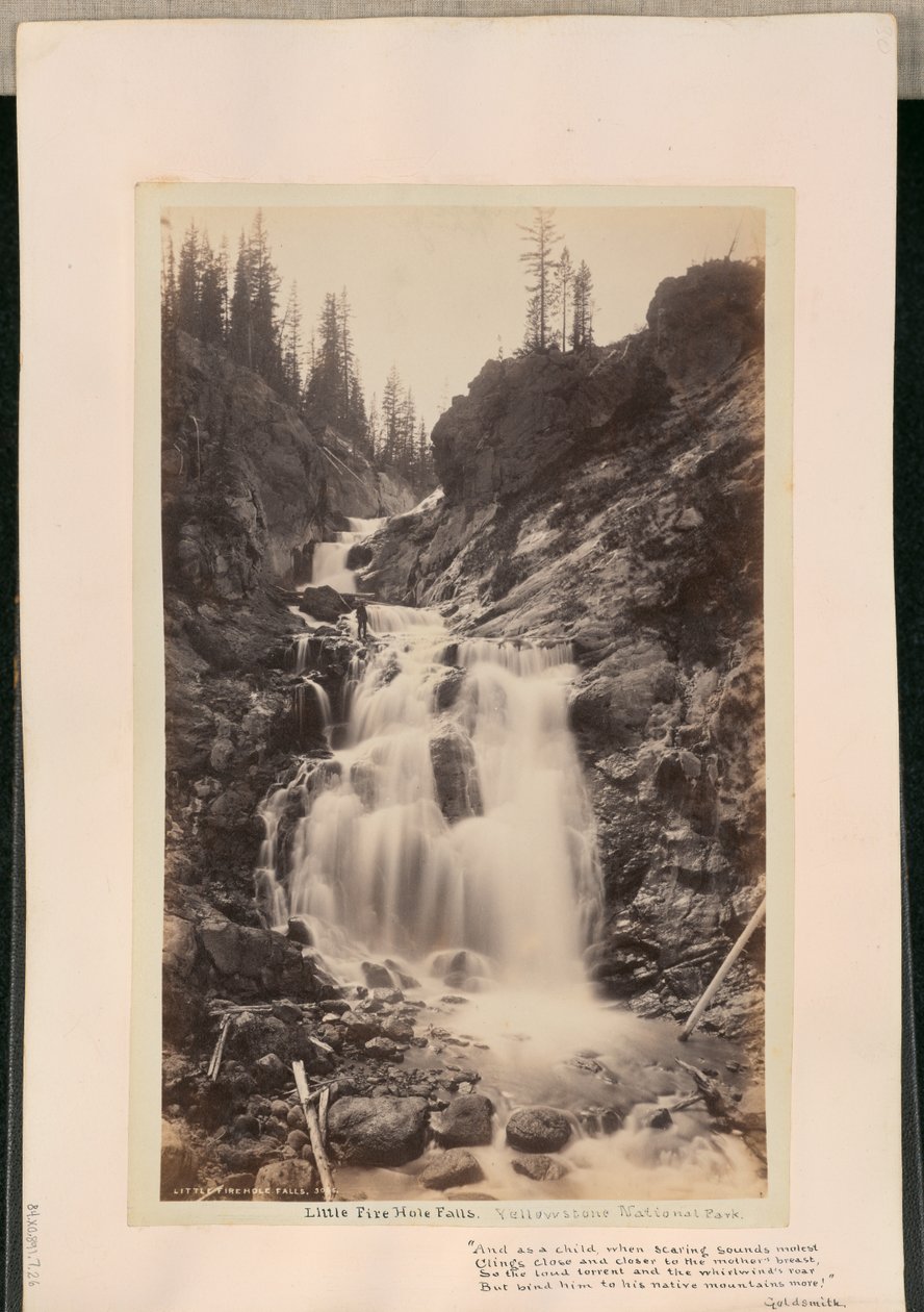 Cascatas Little Firehole de William Henry Jackson