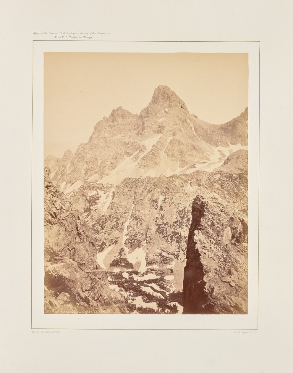 Monte Hayden ou o Grande Teton de William Henry Jackson