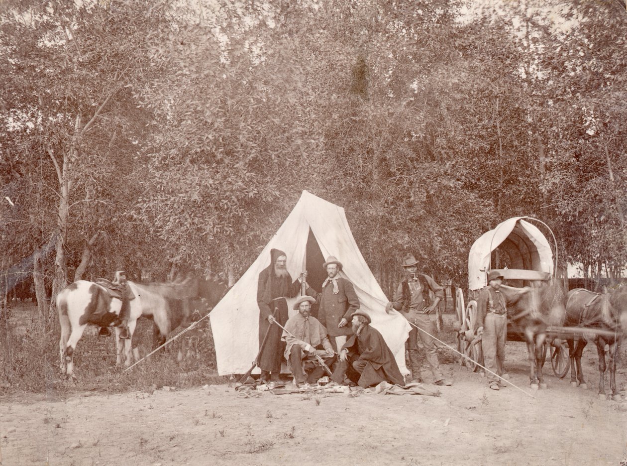 Em uma viagem ao Monte da Santa Cruz, 1874 de William Henry Jackson