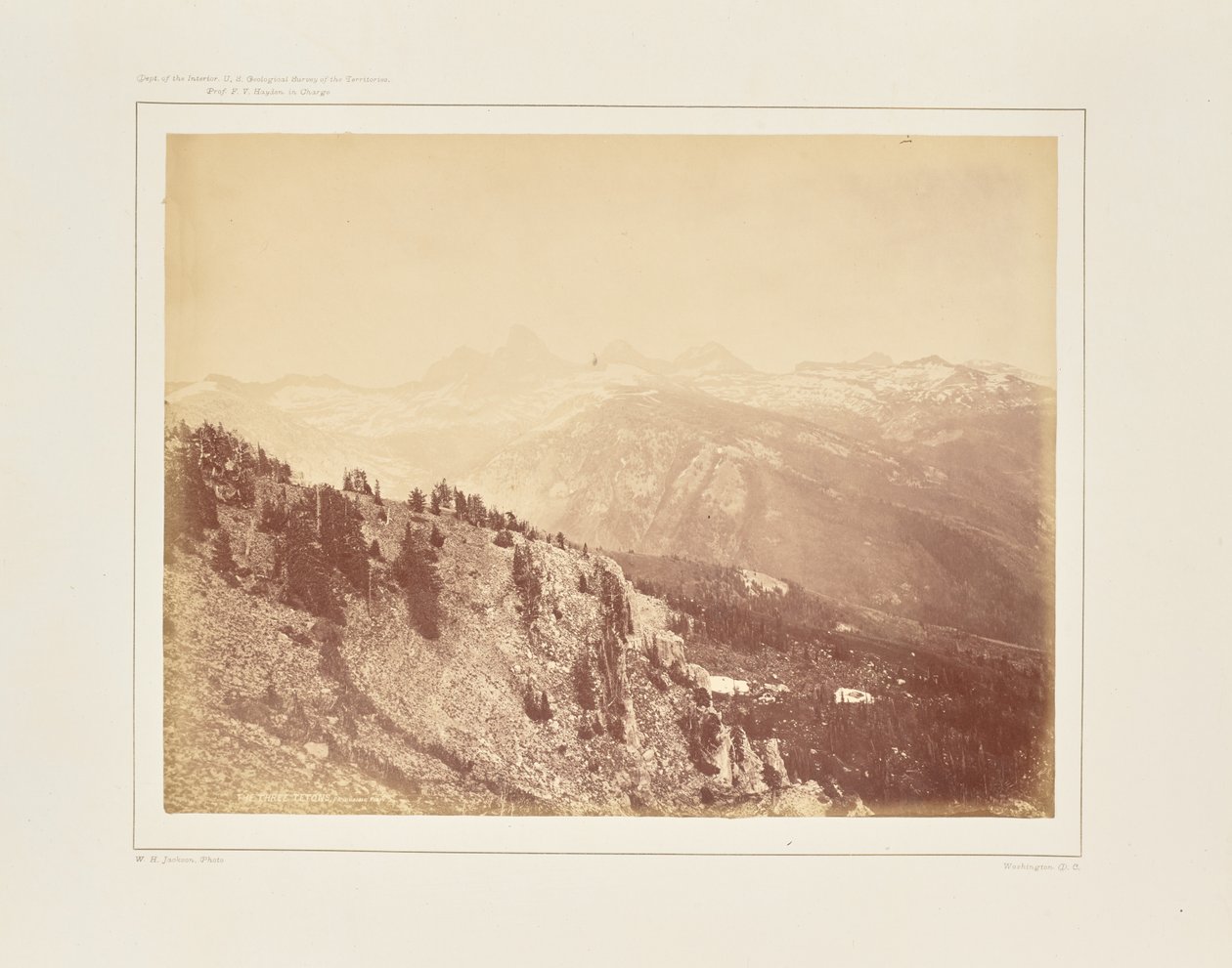 Vista panorâmica da Serra do Téton de William Henry Jackson