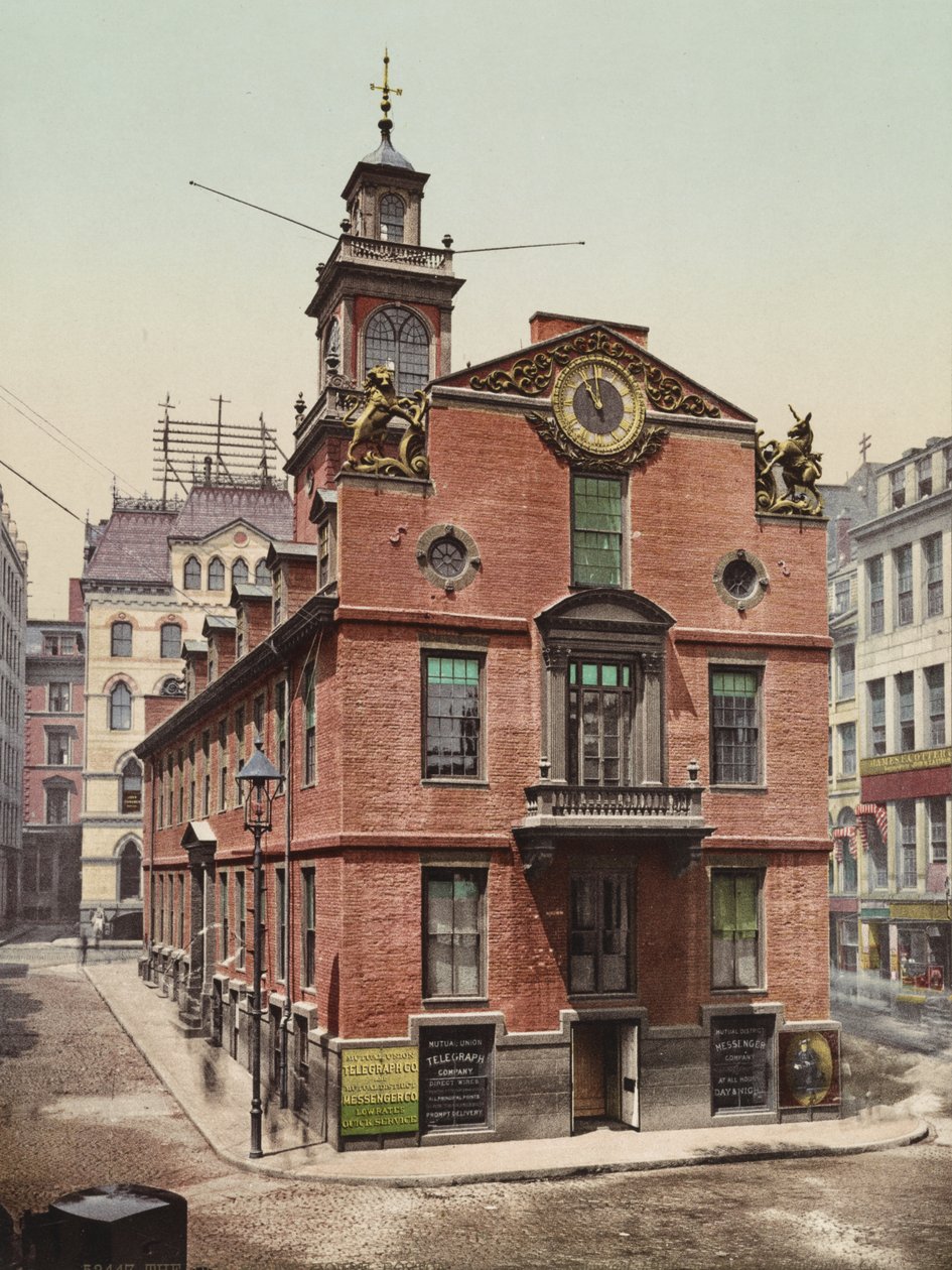The Old State House, Boston, Massachusetts, c.1900 (foto) de William Henry Jackson
