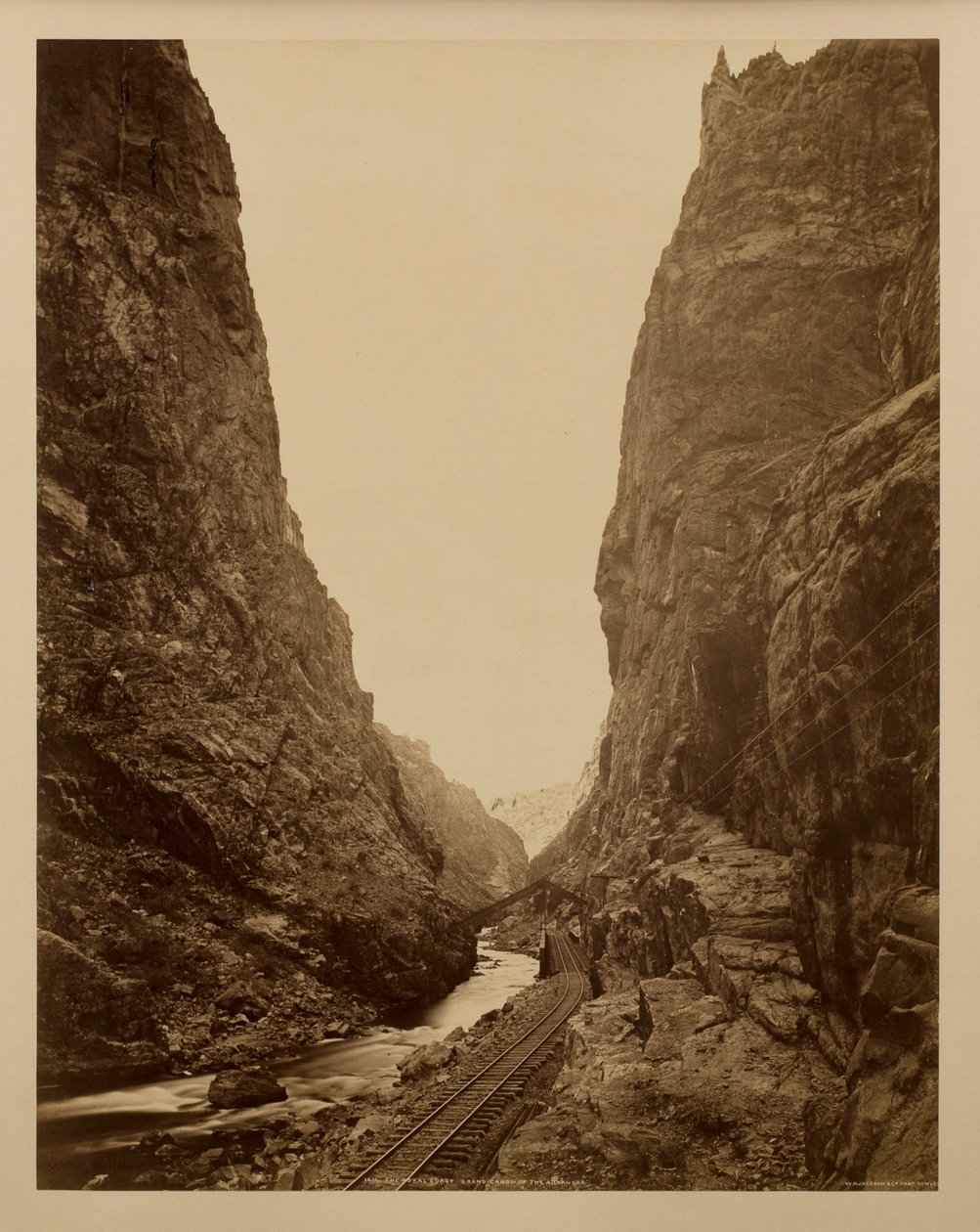 O Royal Gorge, Grand Canyon do Arkansas de William Henry Jackson