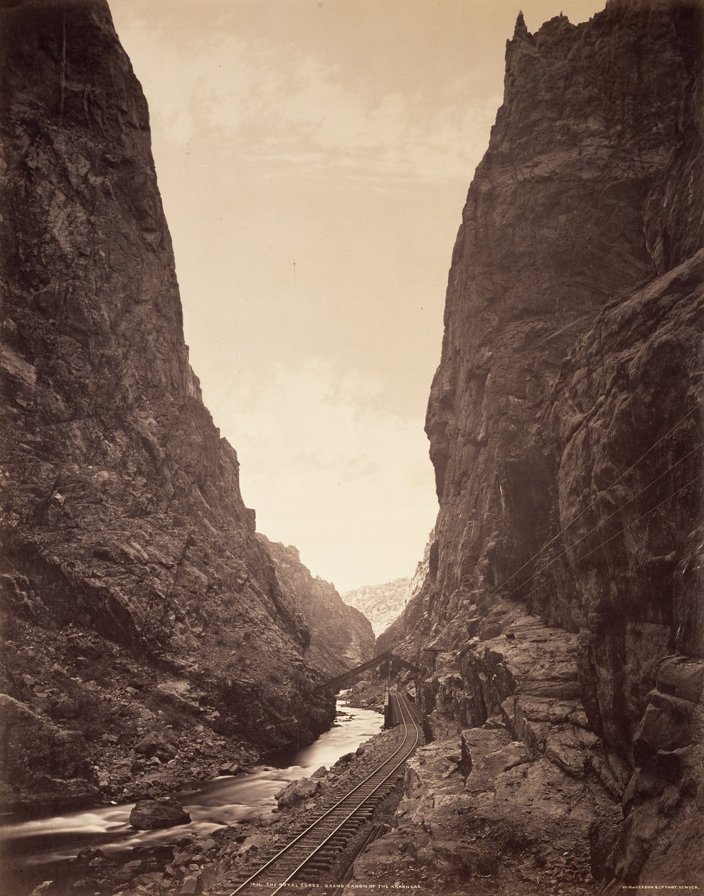O Desfiladeiro Real, Grande Cañon do Arkansas de William Henry Jackson