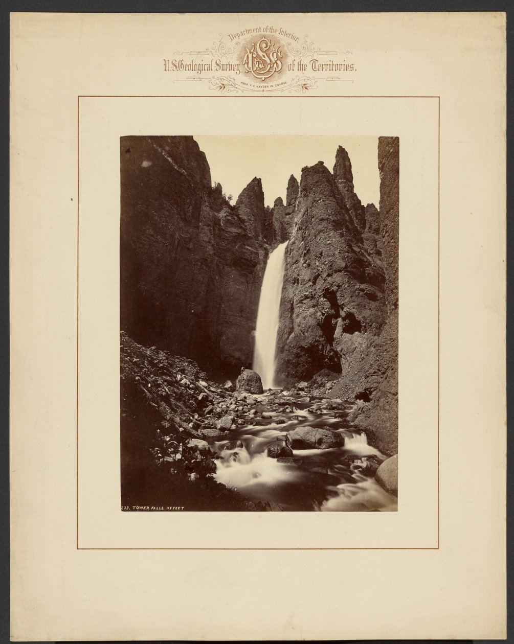 Cascatas Tower, 115 pés de William Henry Jackson