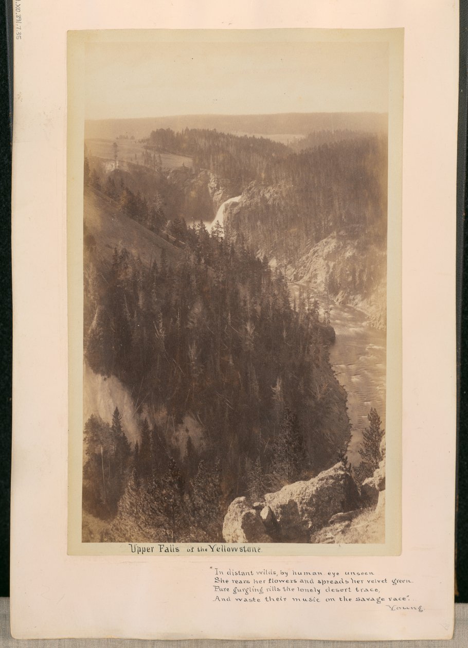 Quedas superiores do Yellowstone de William Henry Jackson