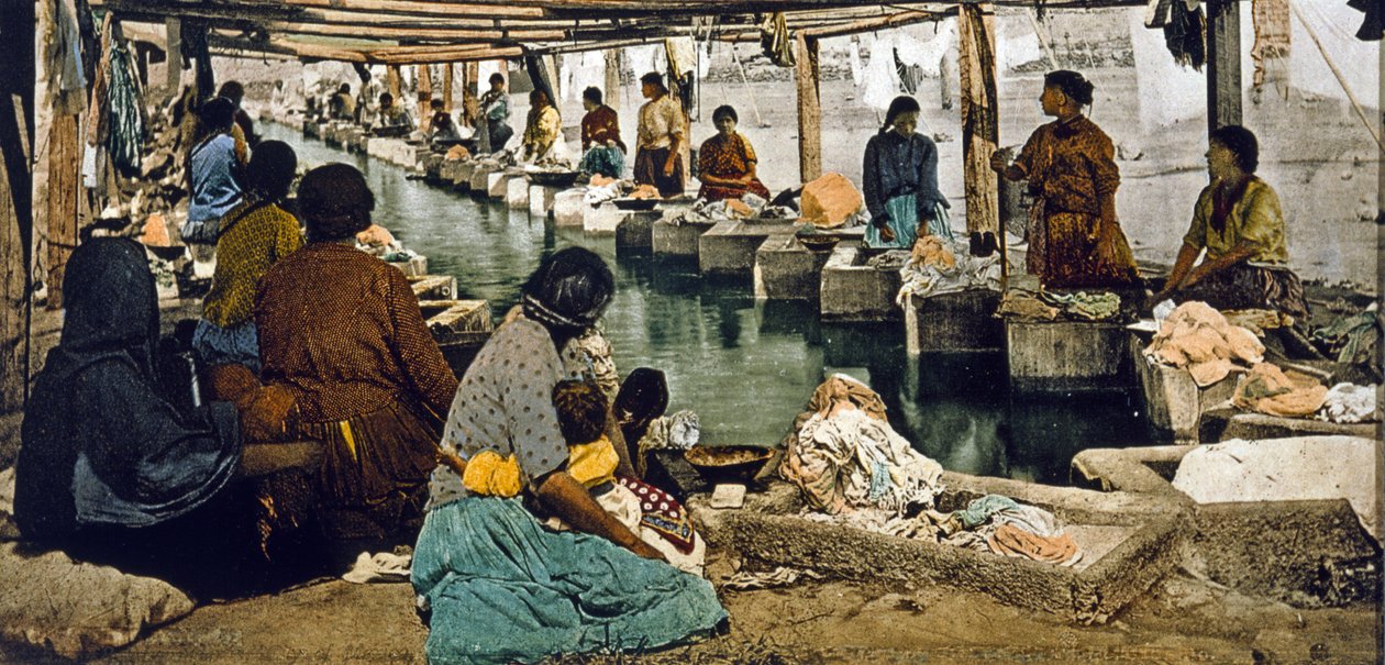Lave o dia em Cidade do México, bar. Detroit, 1880-1900 (cromolito) de William Henry Jackson