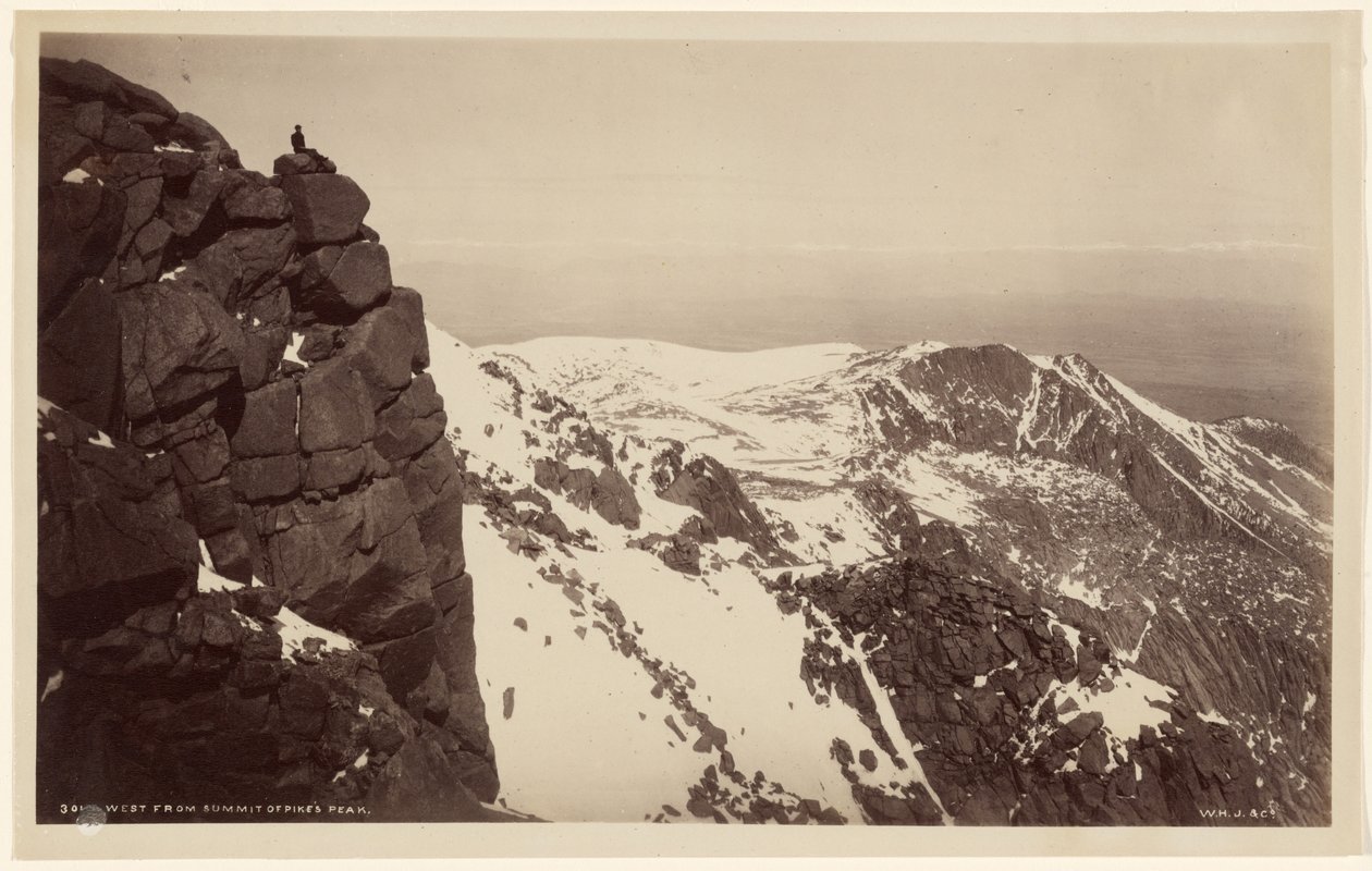 Para oeste, a partir do cume do Pikes Peak de William Henry Jackson