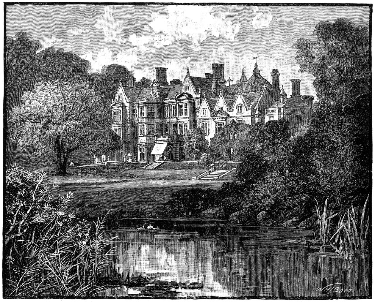 Sandringham House, Norfolk, 1900. de William Henry James Boot