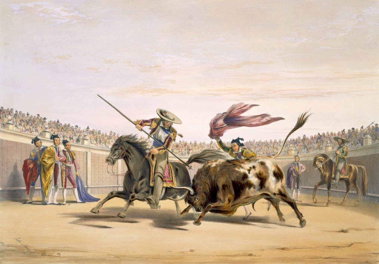 The Bull seguindo a acusação, 1865 de William Henry Lake Price