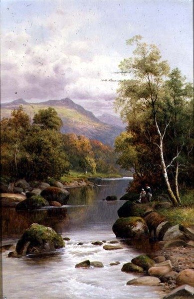 Noite no Glaslyn, no norte do País de Gales de William Henry Mander
