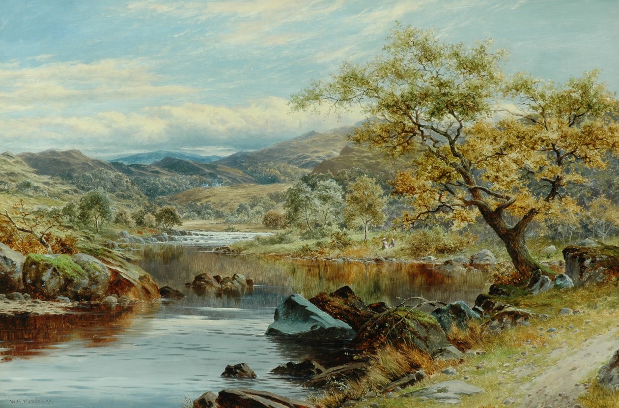 O Vale do Lledr, Capel Curig de William Henry Mander