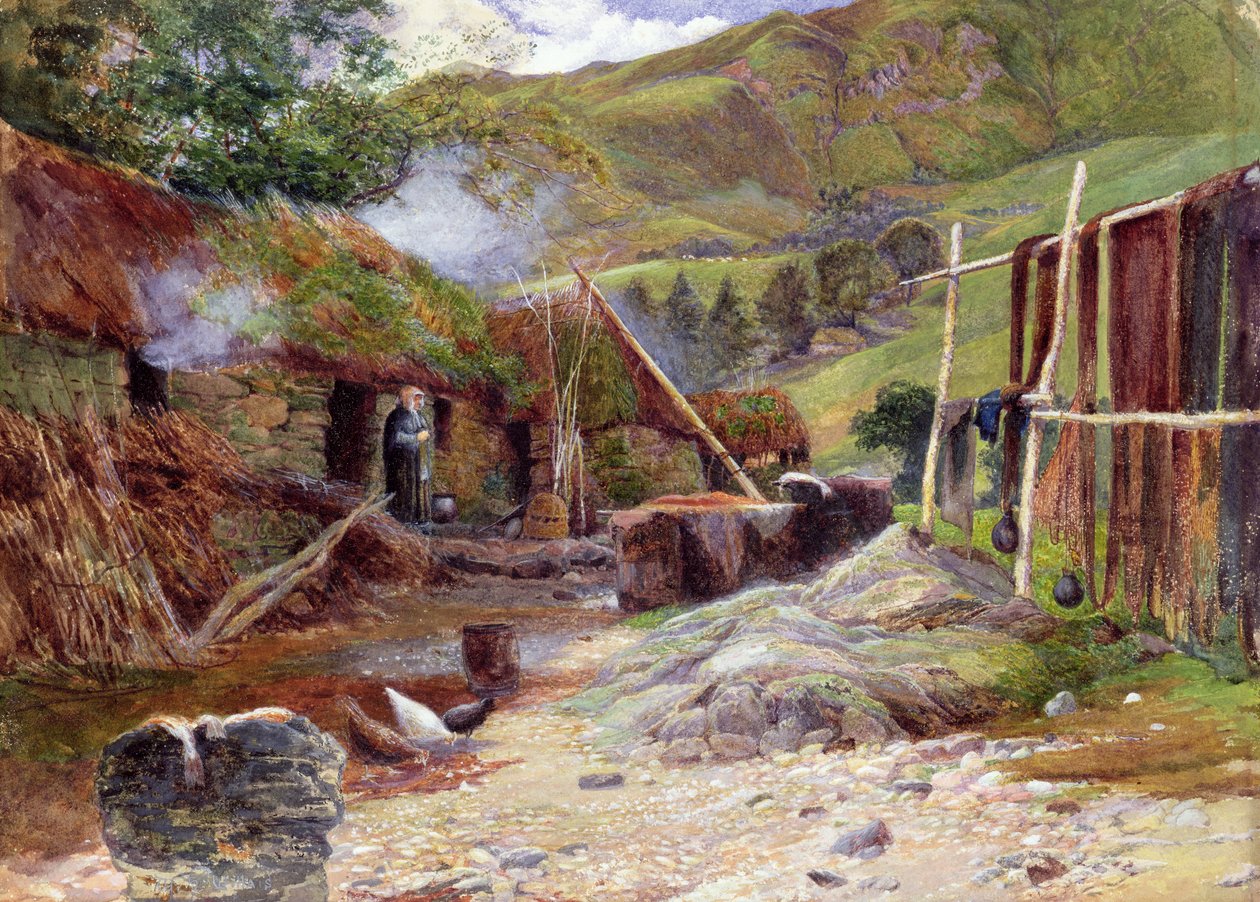 Redes de secagem de William Henry Millais
