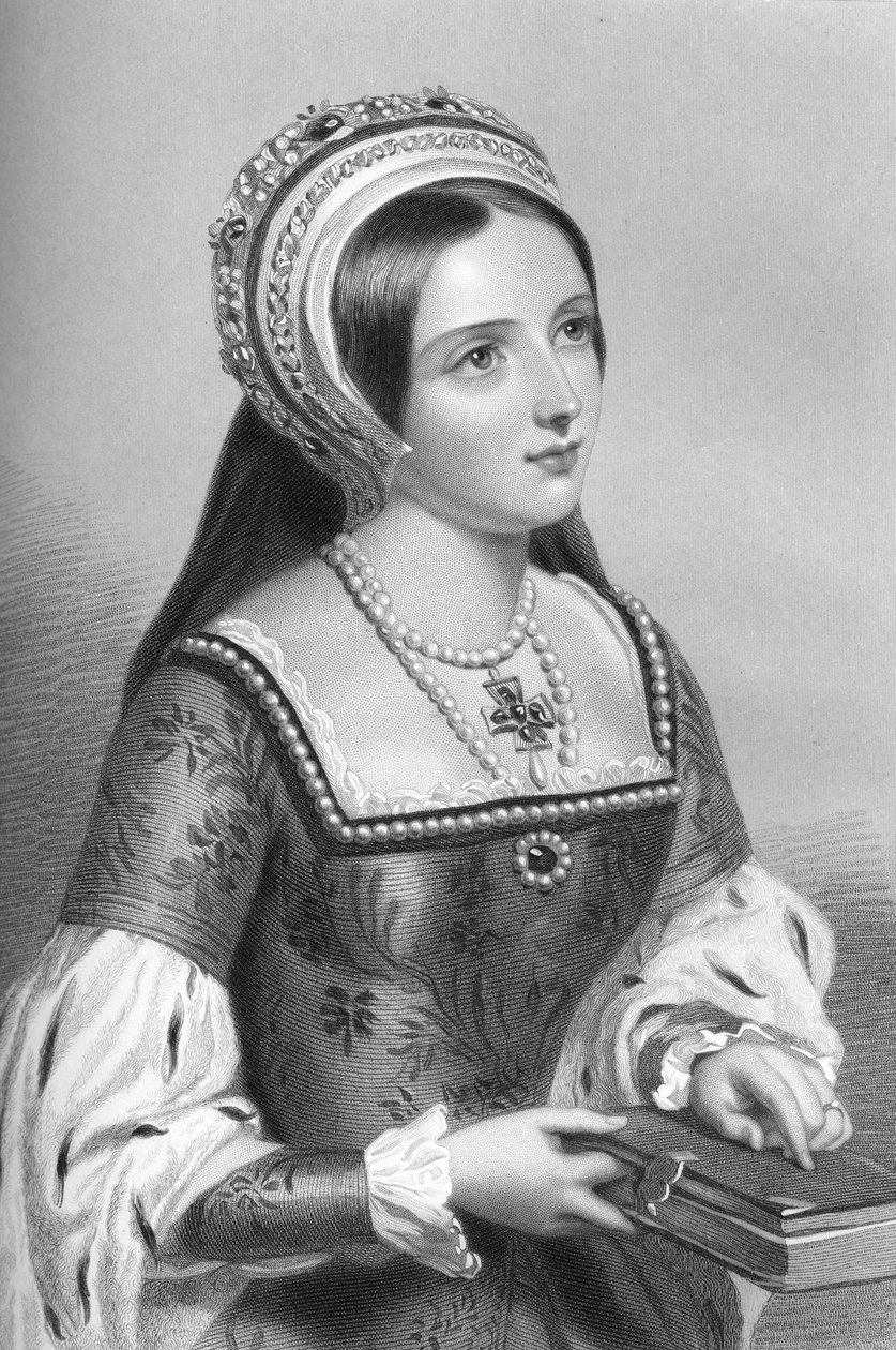 Catherine Parr 1512-1548, a sexta esposa do rei Henrique VIII, 1851. de William Henry Mote