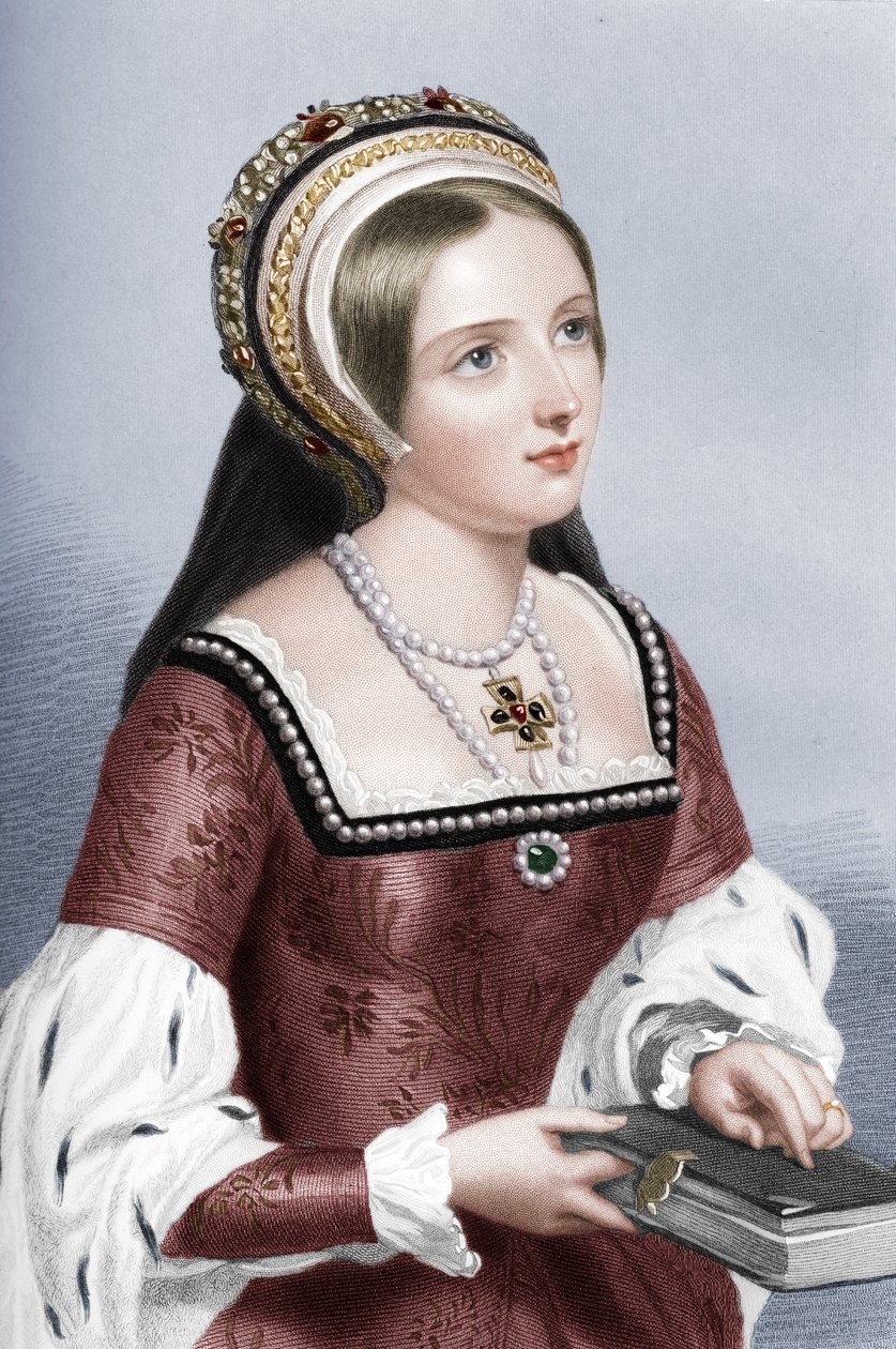 Catherine Parr 1512-1548, a sexta esposa do rei Henrique VIII, 1851 de William Henry Mote