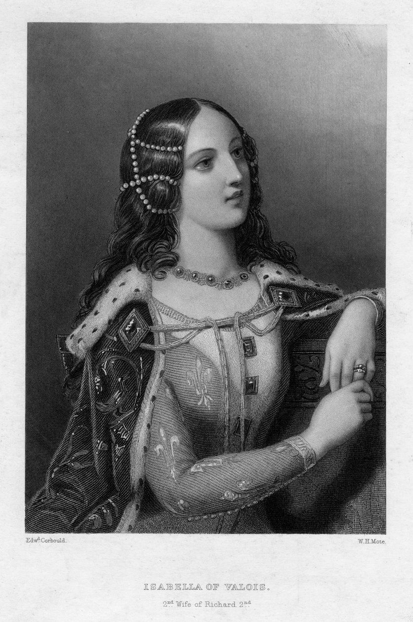 Isabella de Valois, segunda esposa de Richard II, c1860. de William Henry Mote
