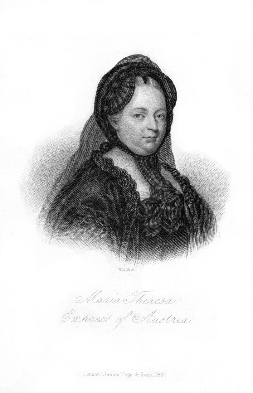 Maria Teresa, arquiduquesa de Áustria, 1861. de William Henry Mote