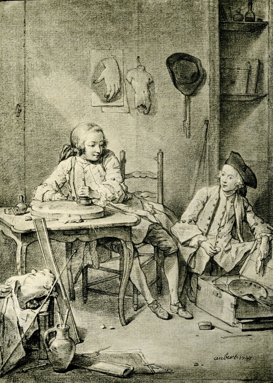 Dois meninos pintor de William Henry Pike
