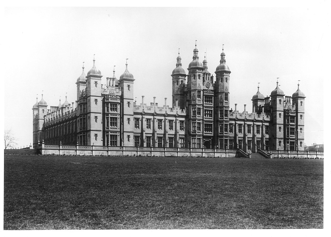 Donaldsons Hospital, construído 1833-51 (foto bw) de William Henry Playfair