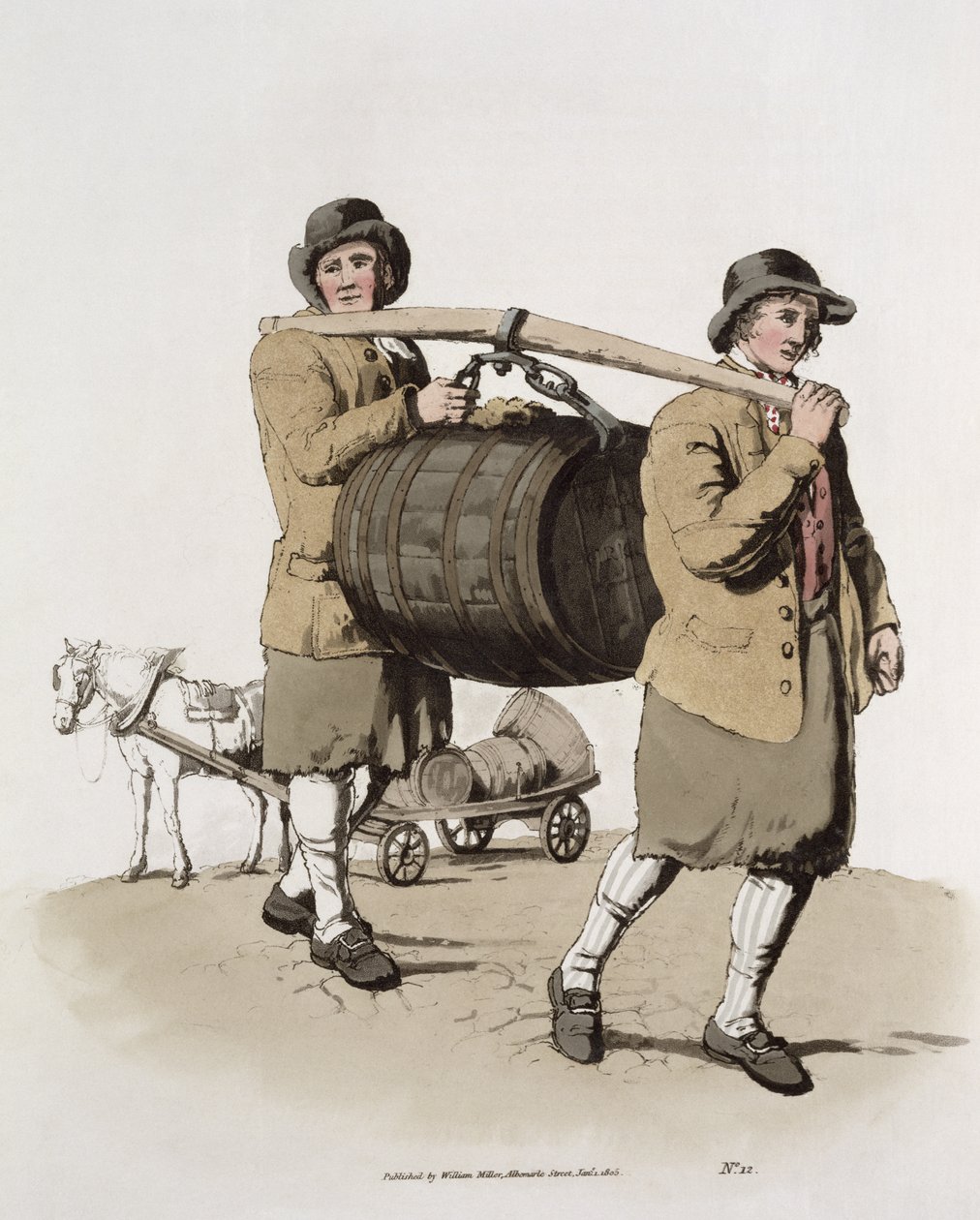 Brewers, de &39;Costume of Great Britain&39; publicado por William Miller, 1805 de William Henry Pyne