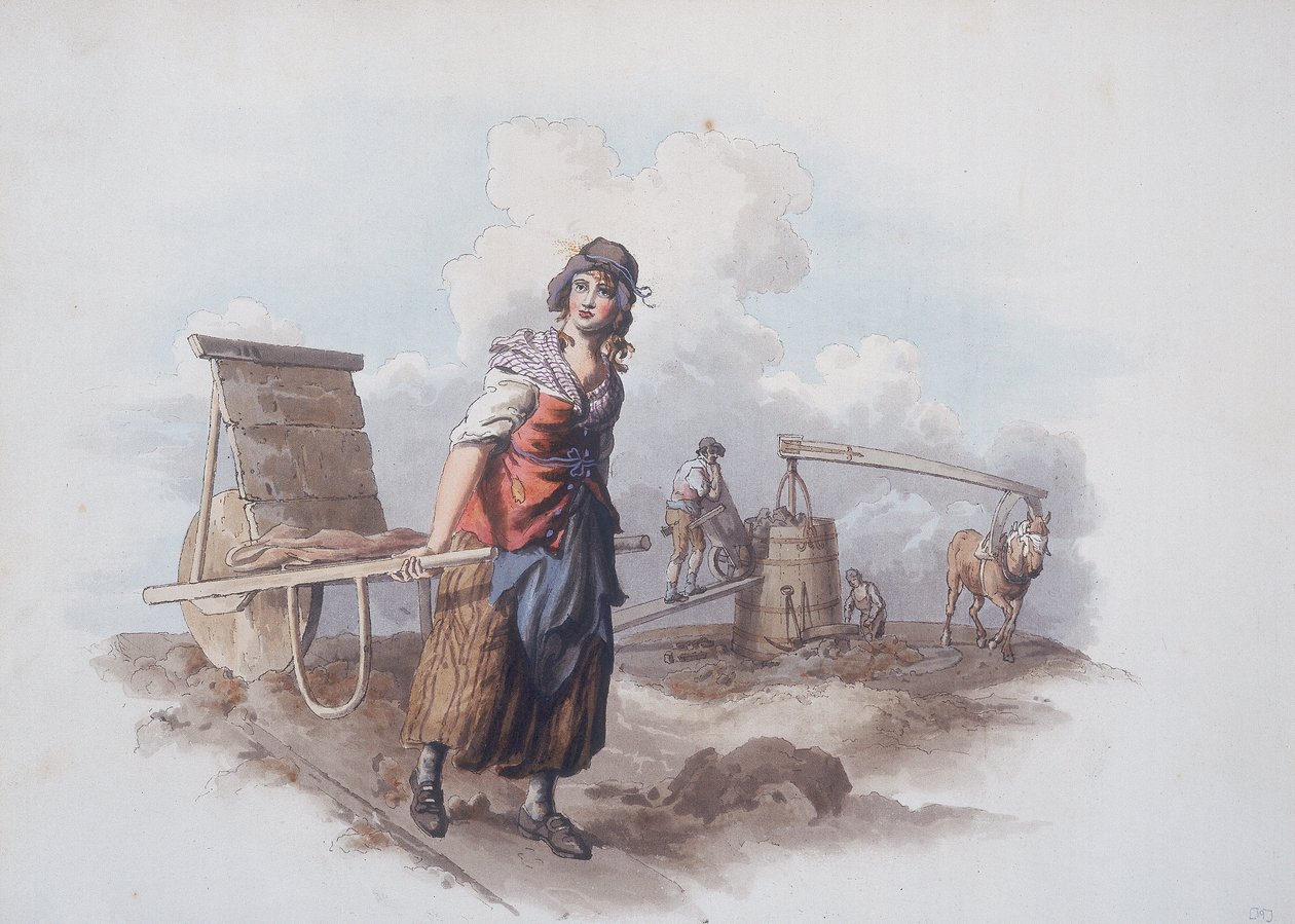 Fabricante de tijolos, 1808 de William Henry Pyne