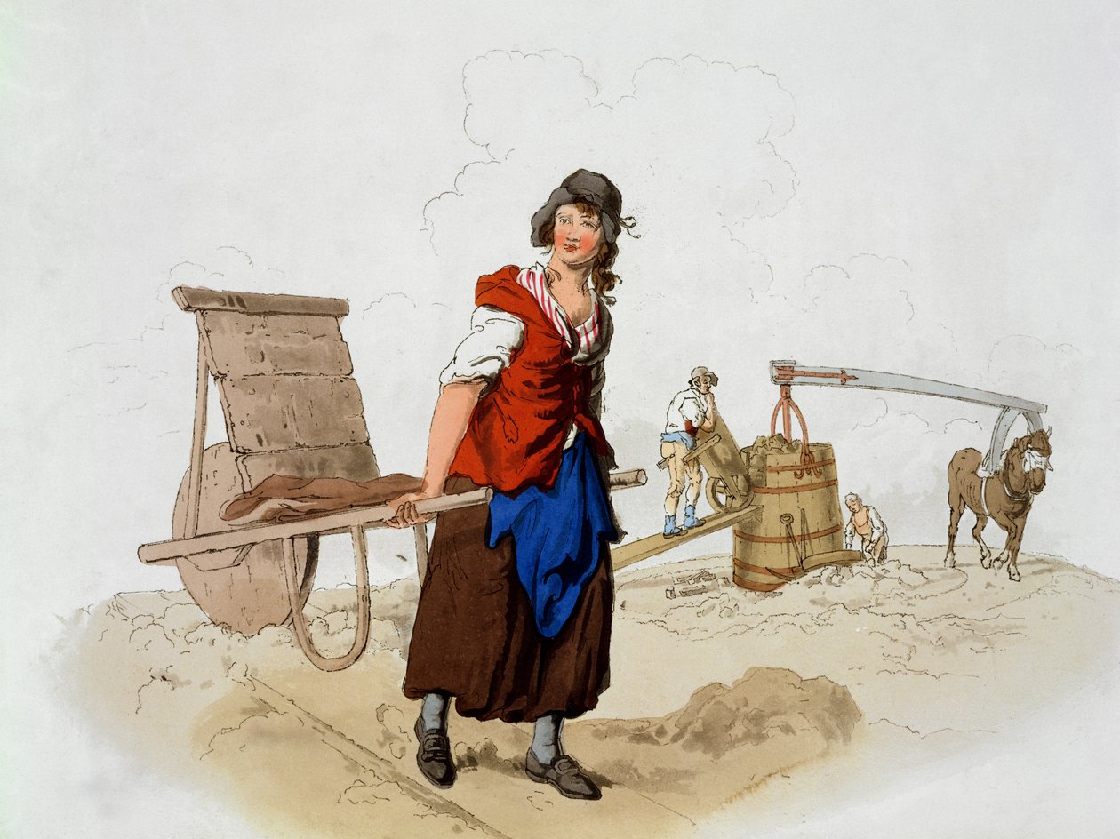 Brick Maker, de &39;Costume of Great Britain&39;, publicado por William Miller, 1805 de William Henry Pyne