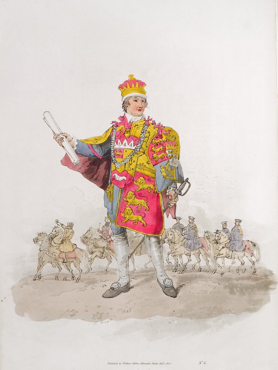 Herald, de &39;Costume of Great Britain&39;, publicado por William Miller, 1805 de William Henry Pyne