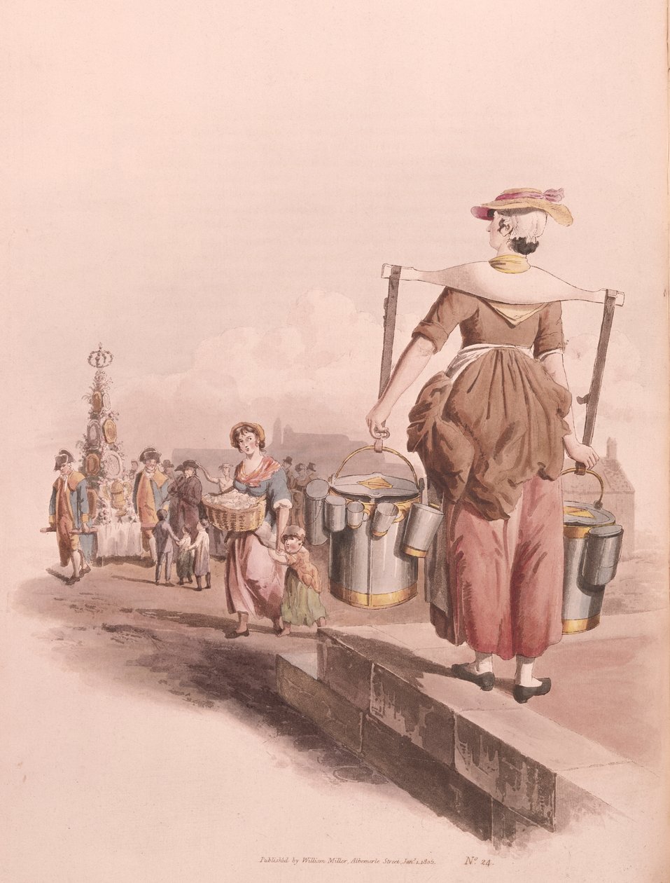Milkmaid, 1808 de William Henry Pyne