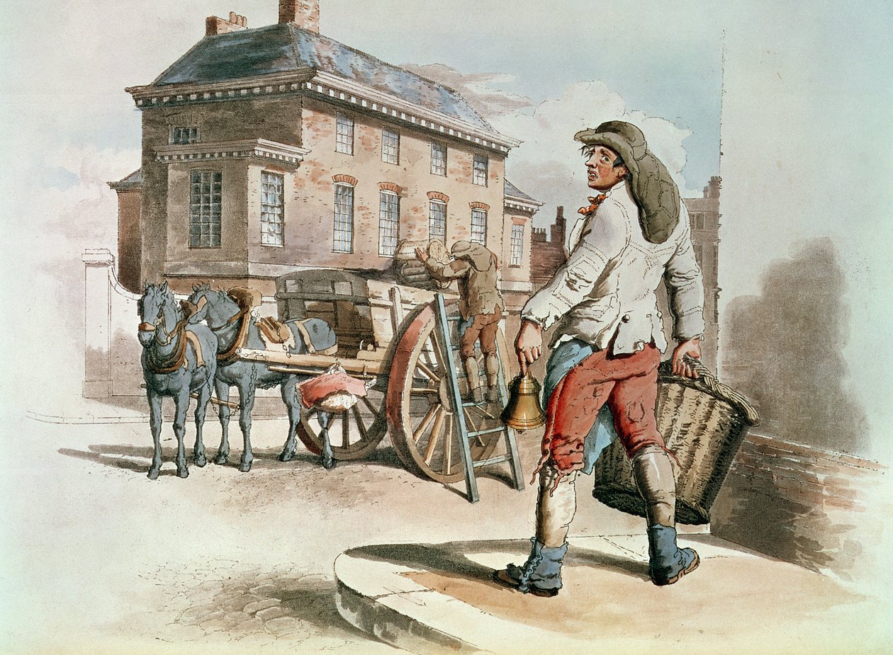 Recuse Collector, de &39;Costumes of Great Britain&39;, publicado por William Miller, 1805 de William Henry Pyne