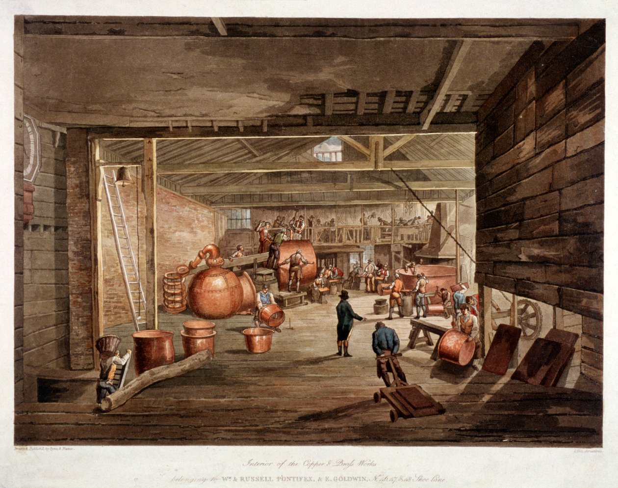 Shoe Lane, Londres, c1806 de William Henry Pyne