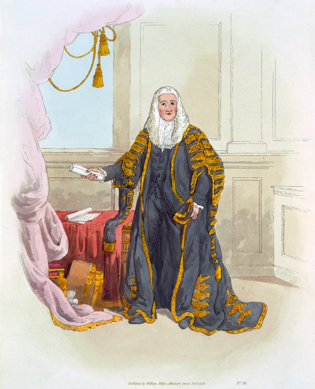 Presidente da Câmara dos Comuns, de &39;Costume of Great Britain&39;, publicado por William Miller, 1805 de William Henry Pyne