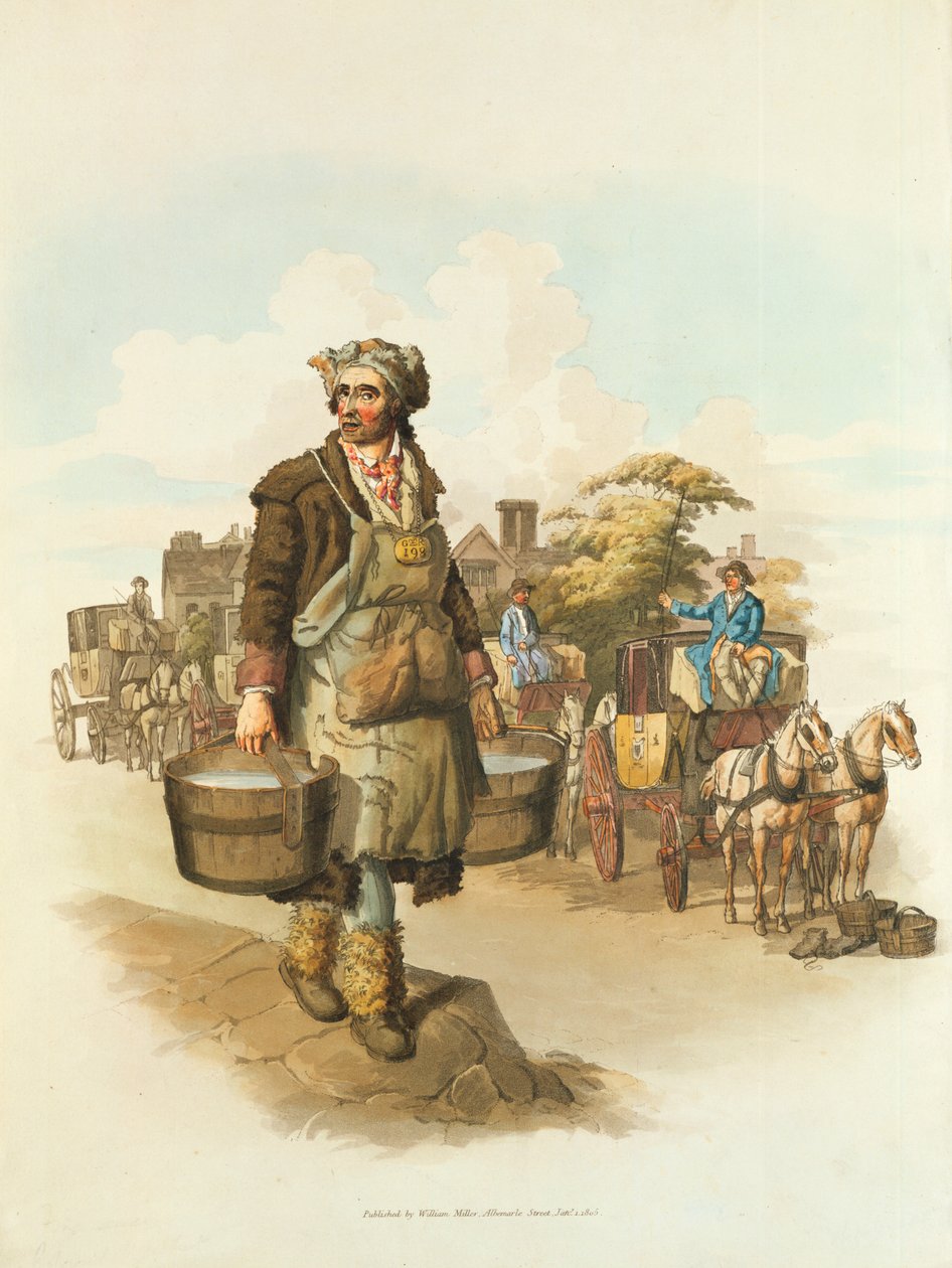 Transportador de água, 1808 de William Henry Pyne