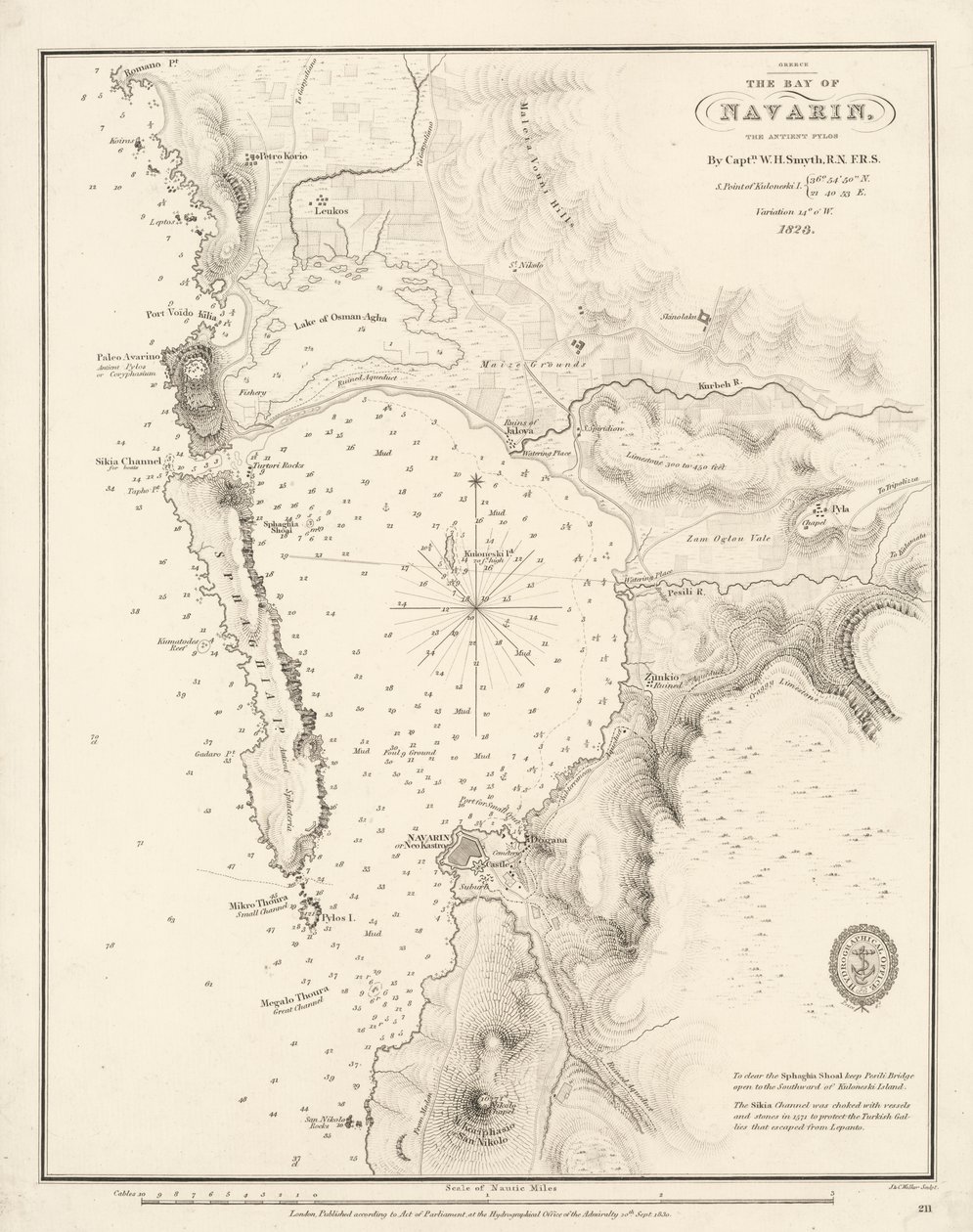 Baía de Navarino de William Henry Smyth