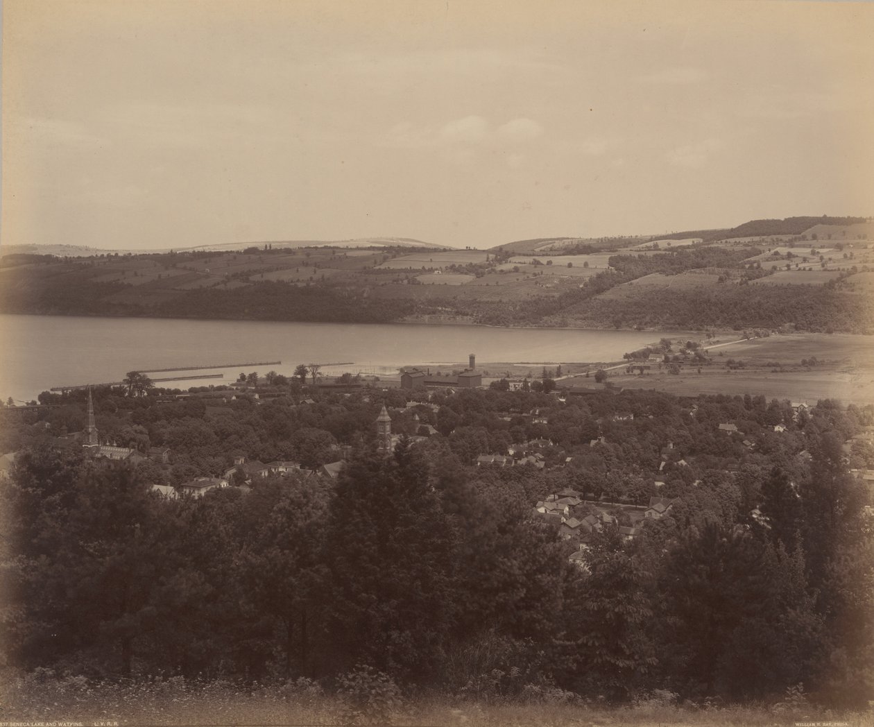 Lago Seneca e Watkins,c. 1895 (foto) de William Herman Rau