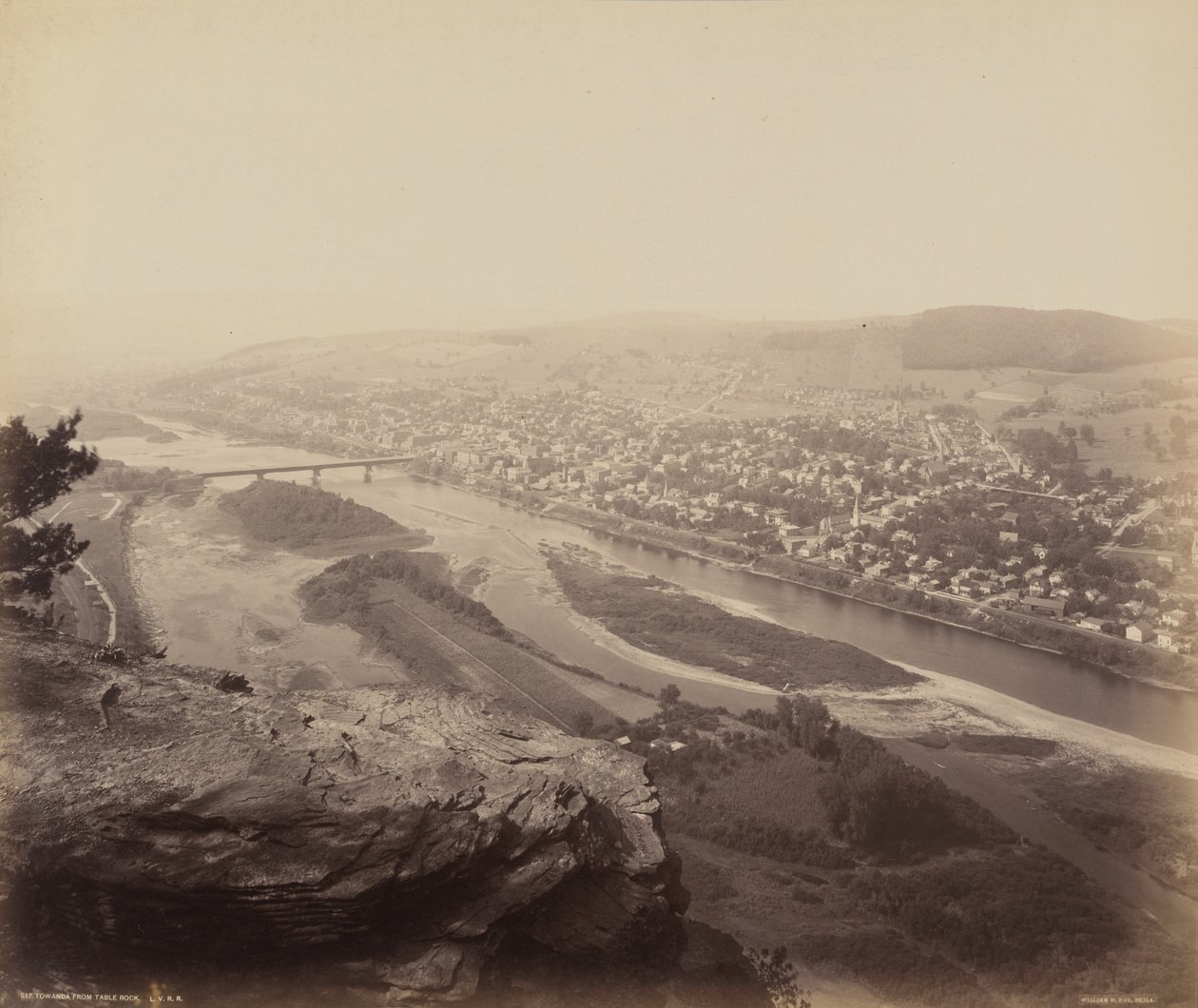 Towanda a partir de Table Rock, c. 1895 (foto) de William Herman Rau