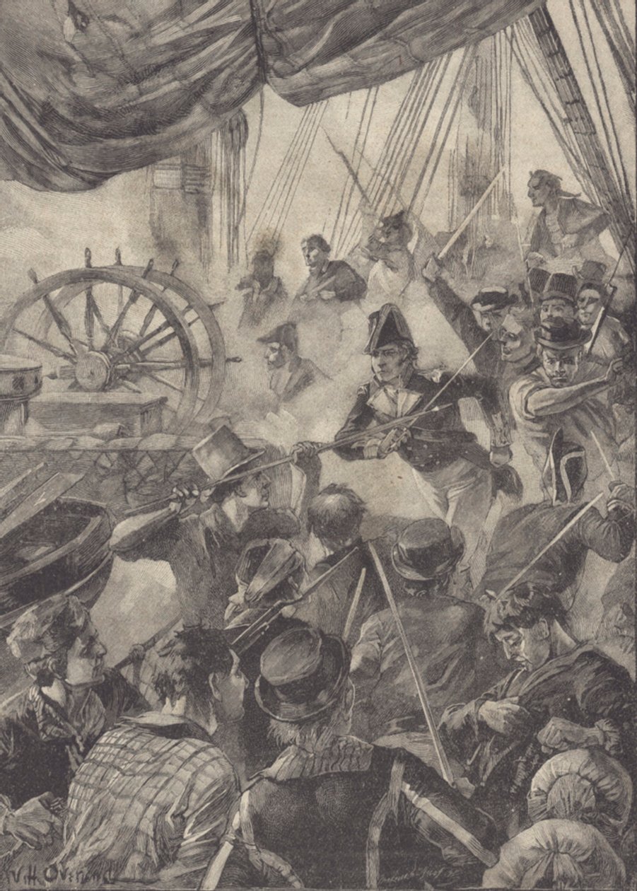 Embarque (litho) de William Heysham Overend