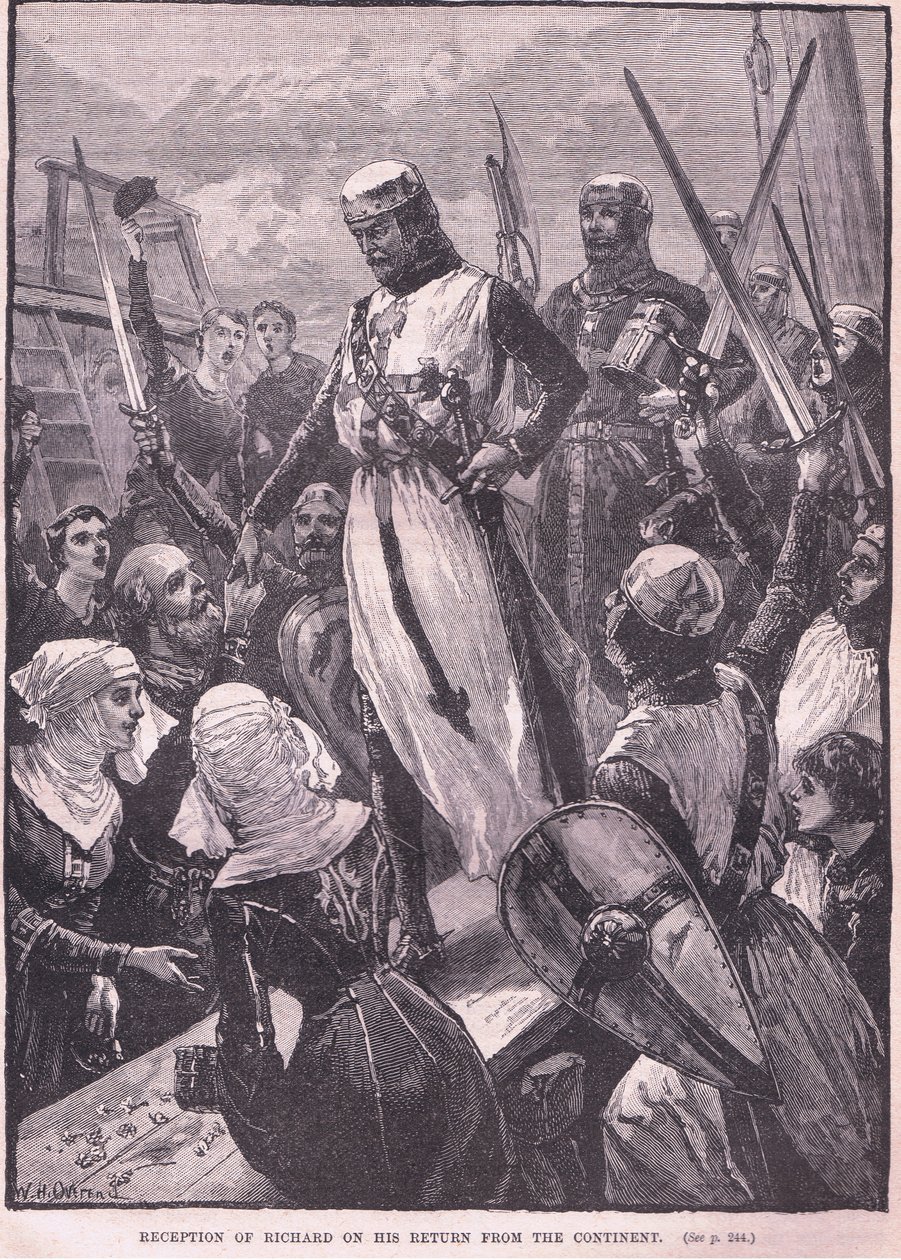 Recepção de Richard em seu retorno do Continente AD 1194 de William Heysham Overend
