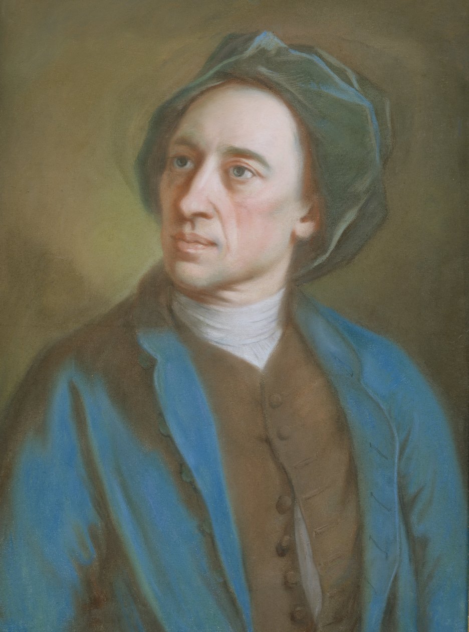 Alexander Pope, c.1739-84 (pastel sobre papel) de William Hoare
