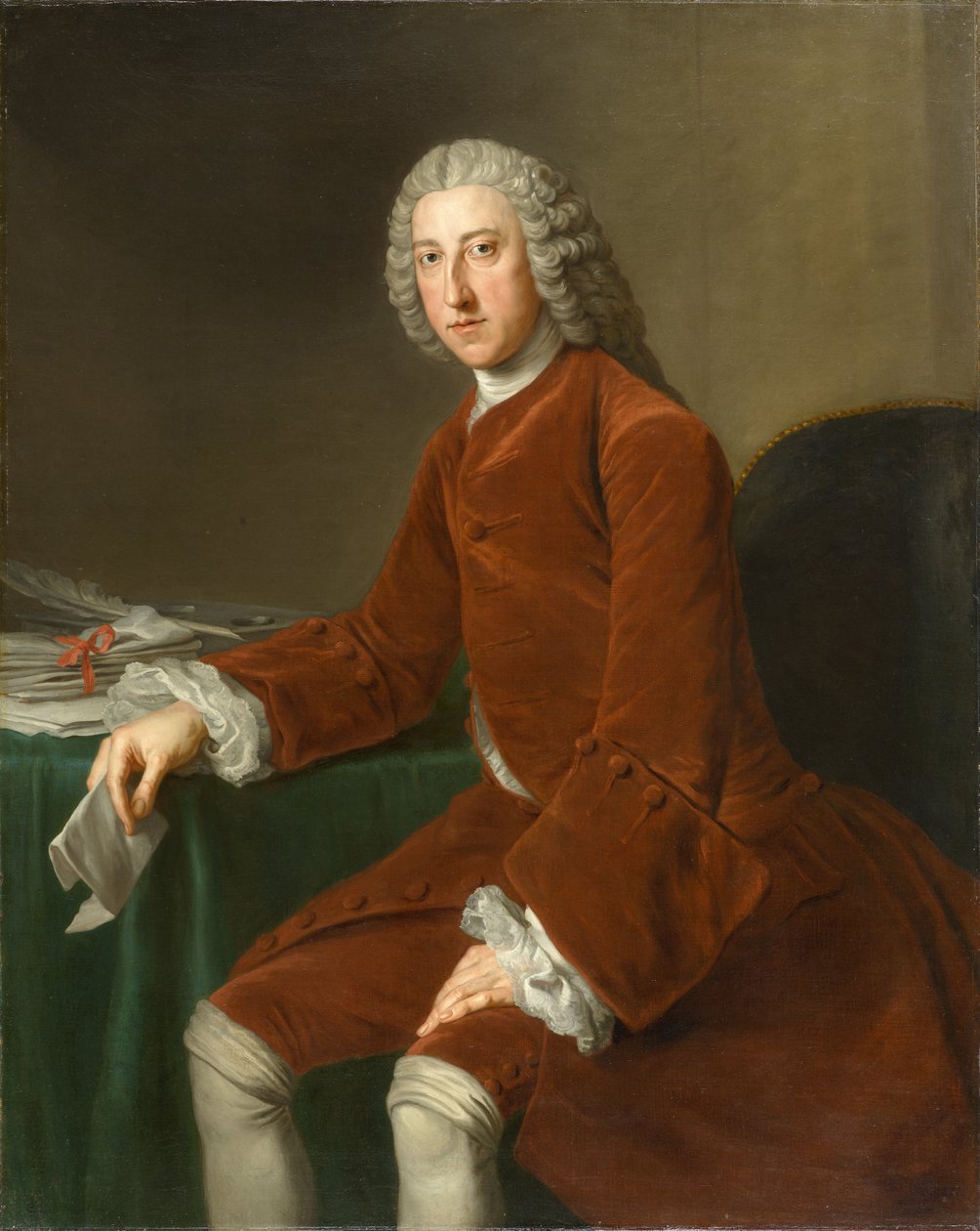 William Pitt, mais tarde primeiro conde de Chatham (1708-1778), por volta de 1754 (óleo sobre tela) de William Hoare