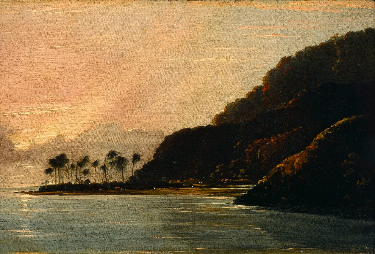 Uma vista de Point Venus e da Baía de Matavai de William Hodges