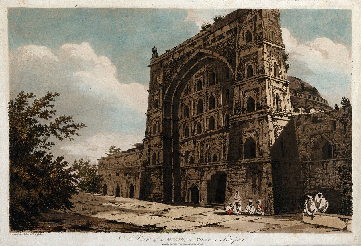 Vista de um Musjid, ou seja, de um túmulo em Jionpoor de William Hodges