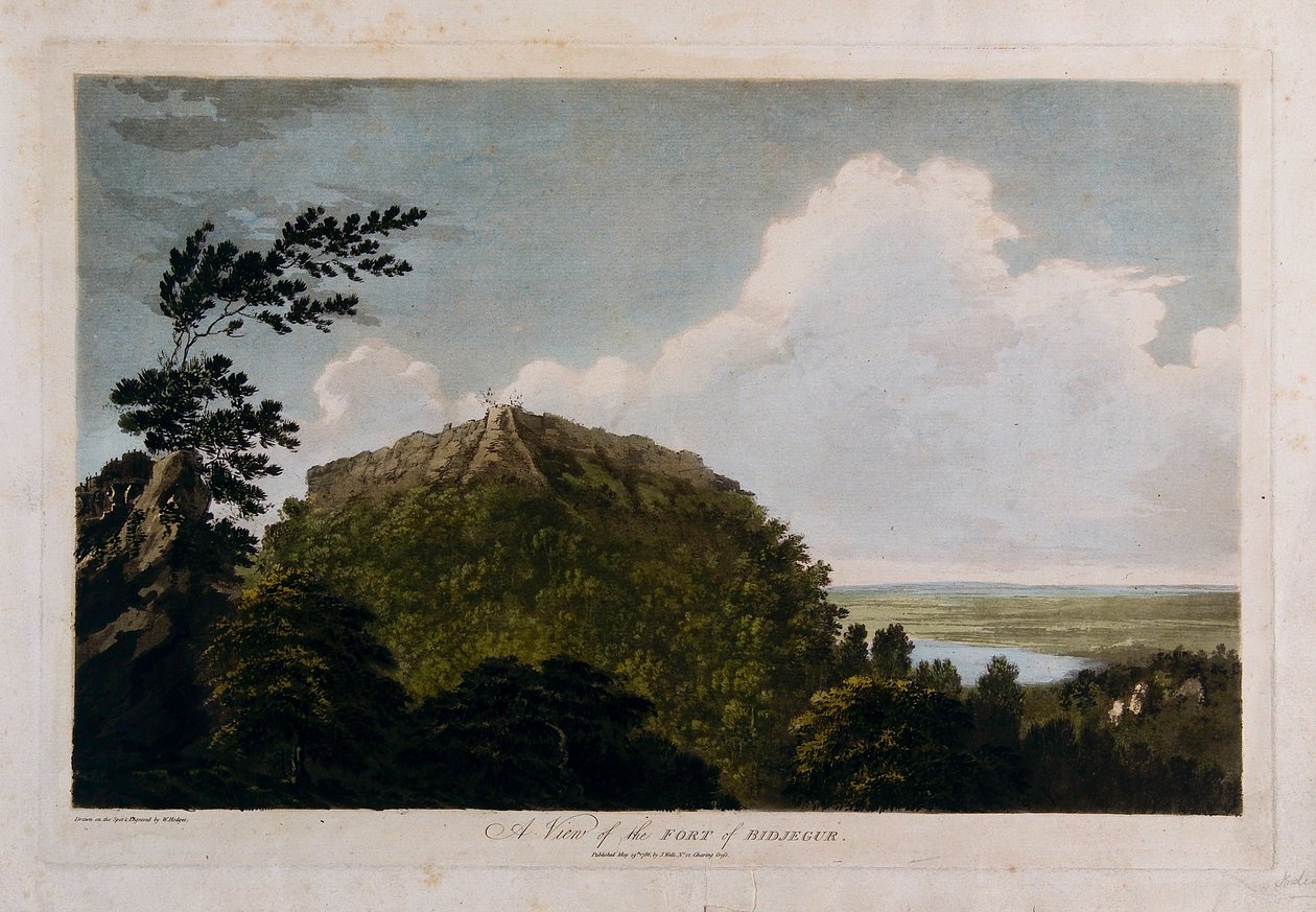 Vista do Forte de Bidjegur de William Hodges